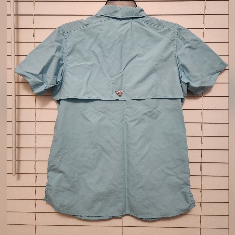 Columbia PFG Women's Teal Short Sleeve Shirt Size XS - Picture 9 of 15